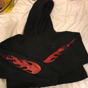 Brandy Melville Flame Hoodie